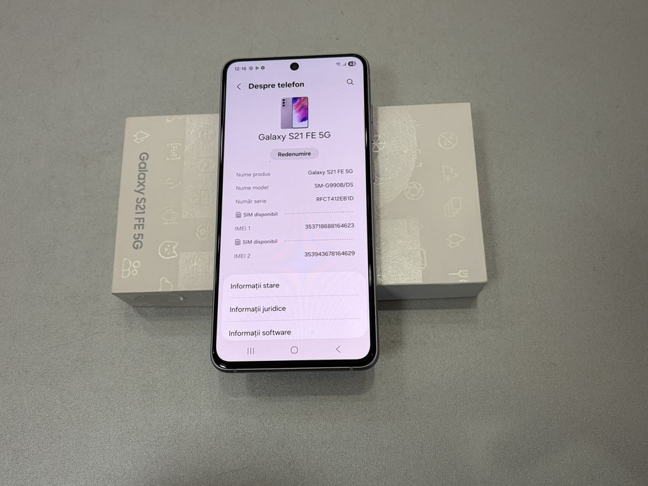 Samsung Galaxy S21 FE 5G, 128 gb, 6 gb ram, Lavander