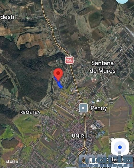 Vanzare 9 ari teren intravilan Tg. Mures Str. Zeno Vancea.