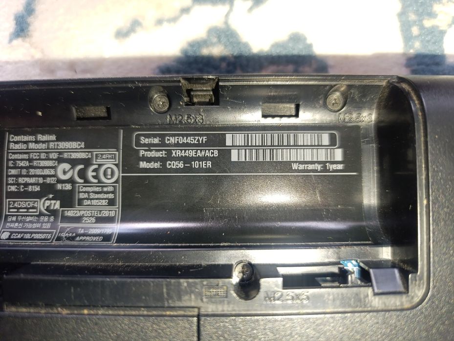 Продам ноутбук HP Compaq Presario CQ56-101ER