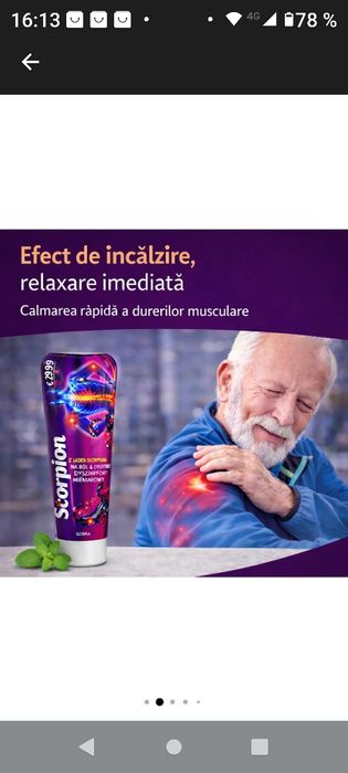 Crema cu extract de venin de scorpion