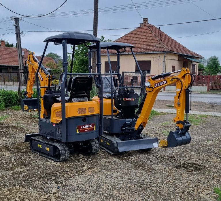 Miniexcavator Lubeck Ex102 NOU ~ Factura externa fara TVA~ Garantie