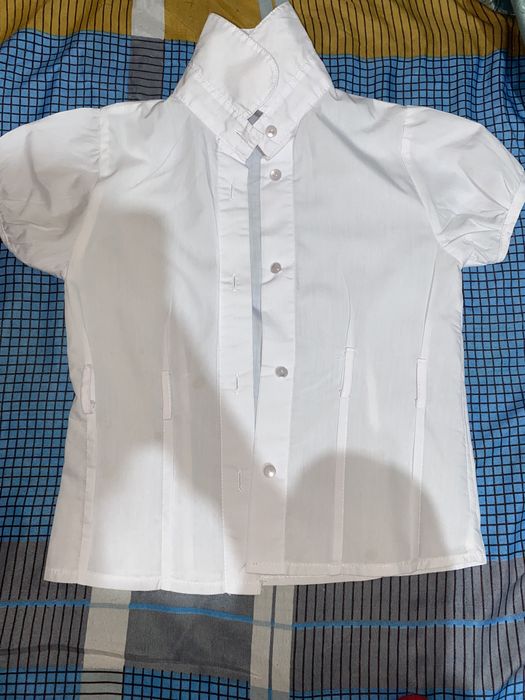 Детская школьная рубашка для девочек на рост 110