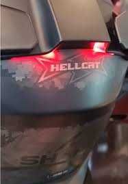 Мото каска SHARK SKWAL i3 Hellcat Black White  Red ,очила,Led светлини