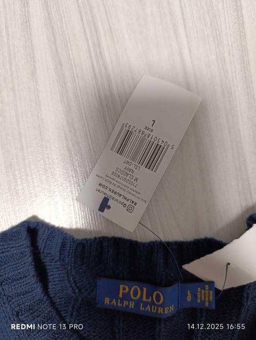 Polo Ralph Lauren Classics LS Pullover Hunter Navy''оригинален мъжки