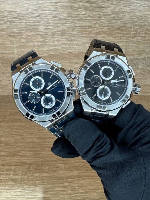 Новое поступление на кожаном ремне Maurice Lacroix Chronograph (кварц)