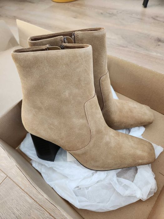 Cizme/Botine Mango piele naturala, cu eticheta