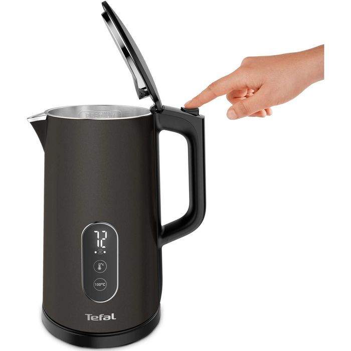 Fierbator Tefal Digital KI831E10, 5 trepte de temperatura, functie Pastrare la cald, filtru anticalcar detasabil, negru