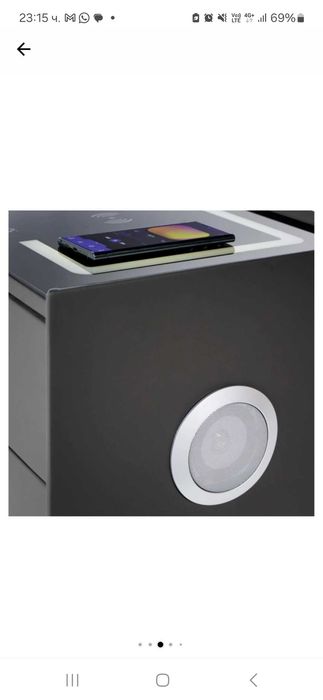 Smart нощно шкафче M3124, LED, Bluetooth , безжично зареждане 120€