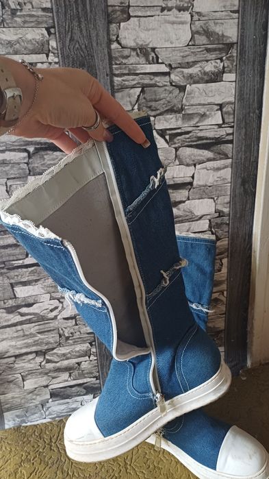 Дамски ботуши дънкови