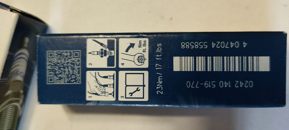 Запалителни свещи Денсо и Бош , Denso iridium power IXU27 , bosch YR6D