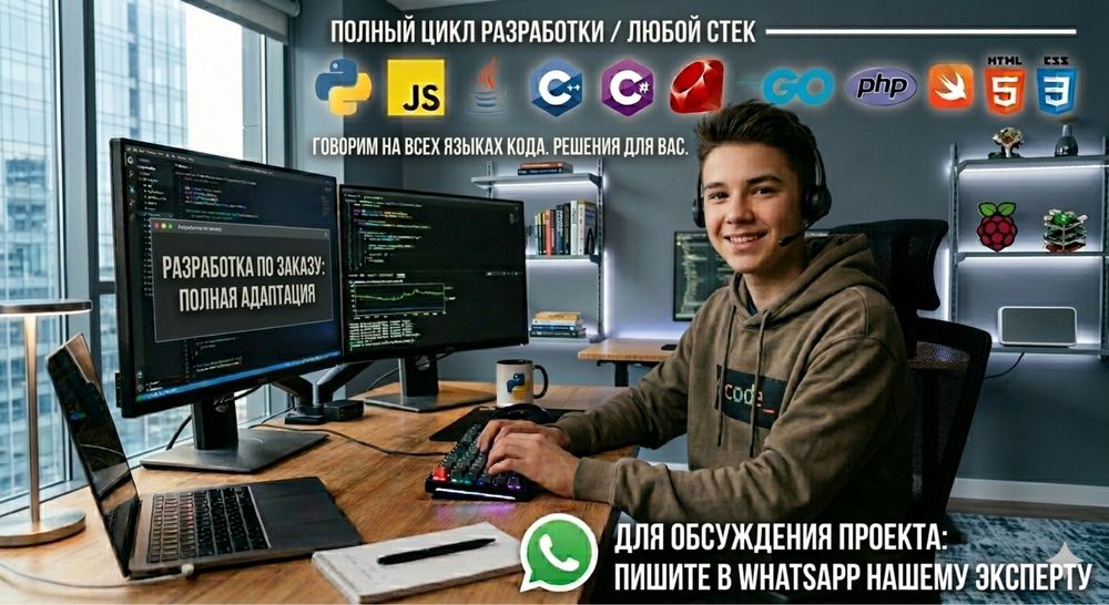 Услуги программиста любые задачи