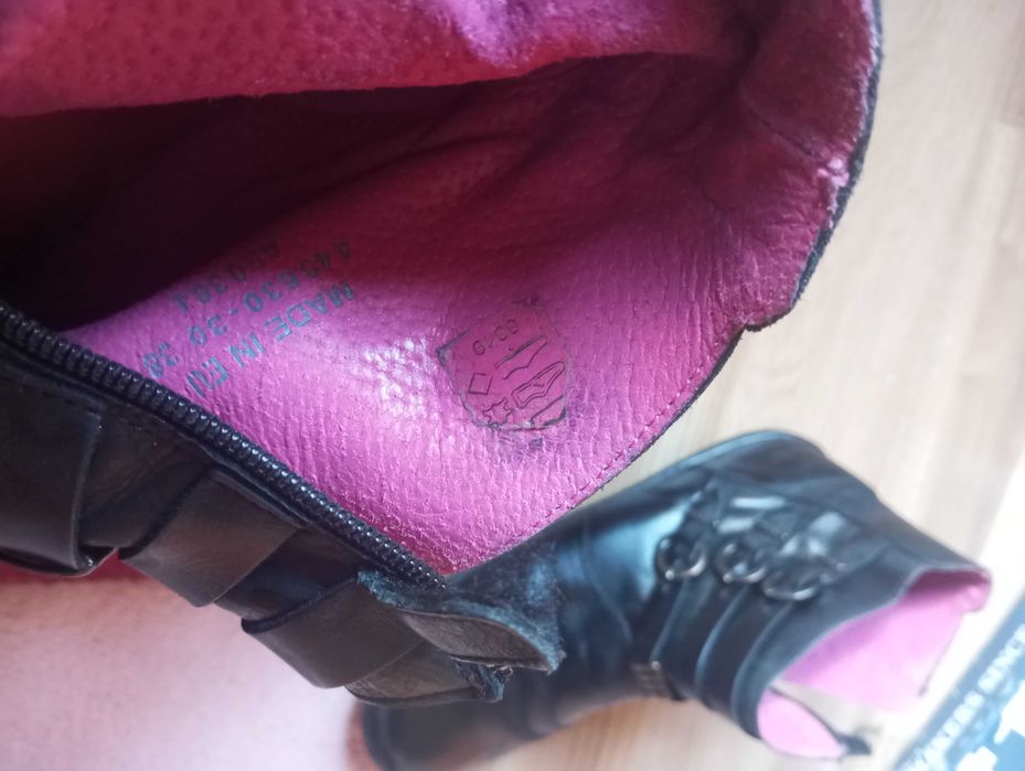 Ghete Kickers 38 piele interior și exterior copii