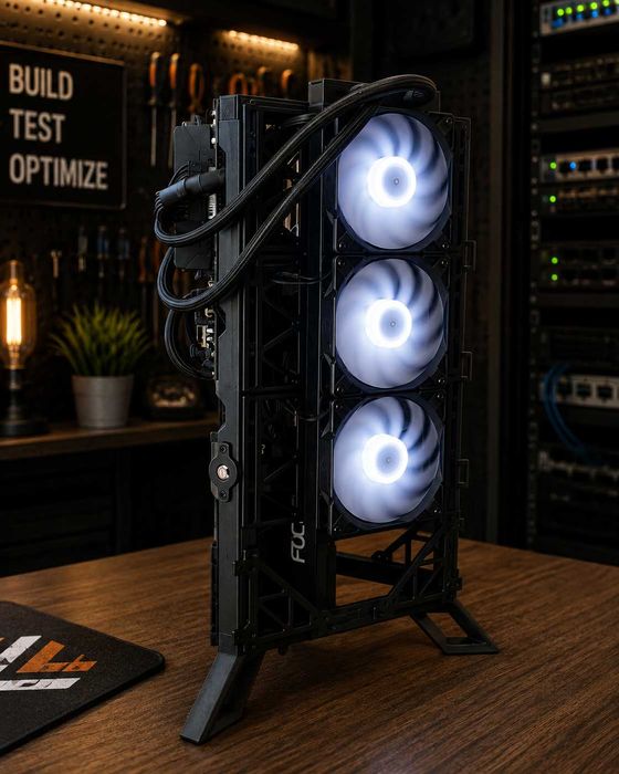 Carcasă PC Open Frame ATX / mATX / Mini-ITX  Design Premium | Nouă