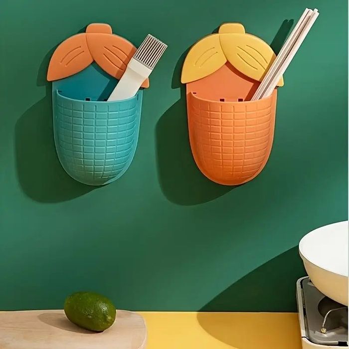 Стенен органайзер за съхранение на домакински за баня, кухня