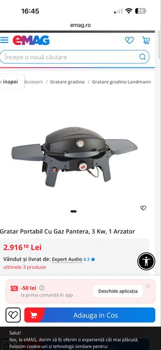 Gratar landmann pe gaz