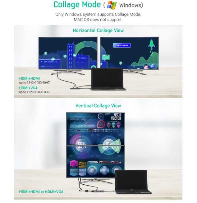 USB C Hub, 9 in 1 Triple Display TOTU PRO TT-HB019 docking station