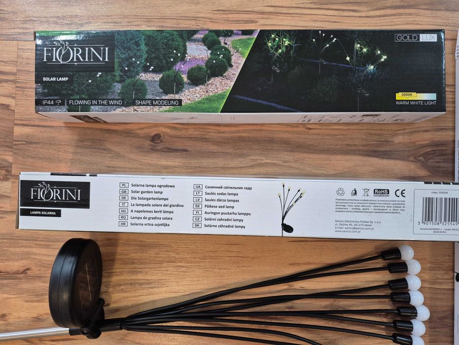 Lampa solară LED FIORINI 8xLED/1,2V 600 mAh-5lei transportul