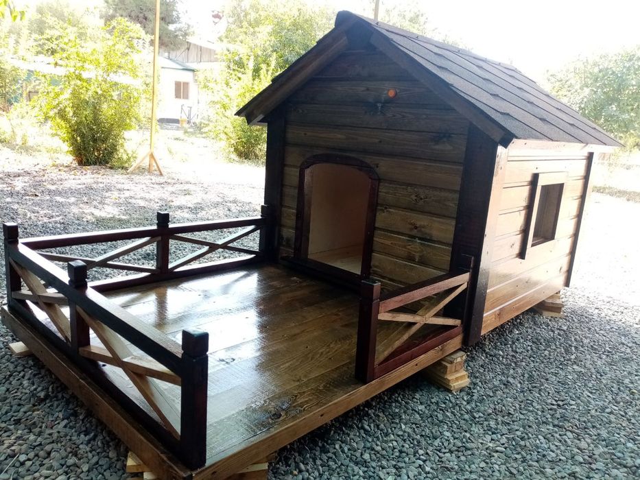 Будка для собаки с верандой. Премиум класс.