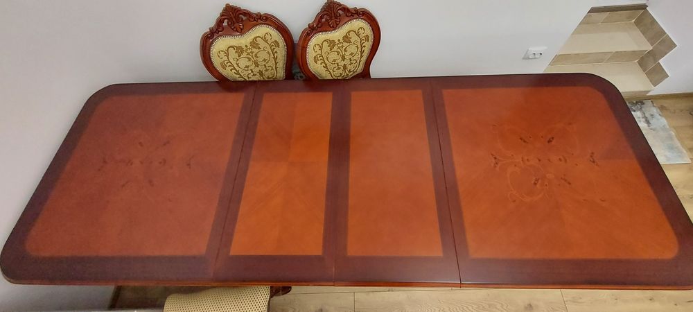 Set masa, scaune regal rc  lemn masiv