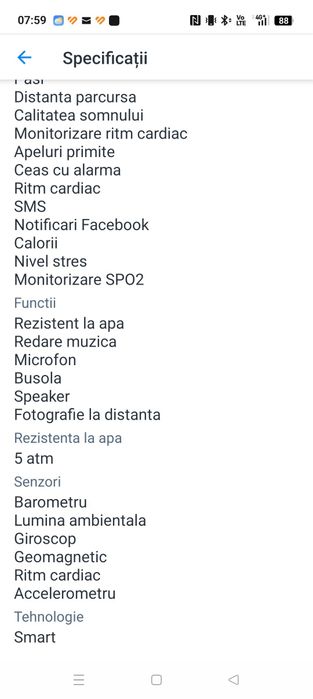 Smartwatch Huawei Watch 3, 46 mm