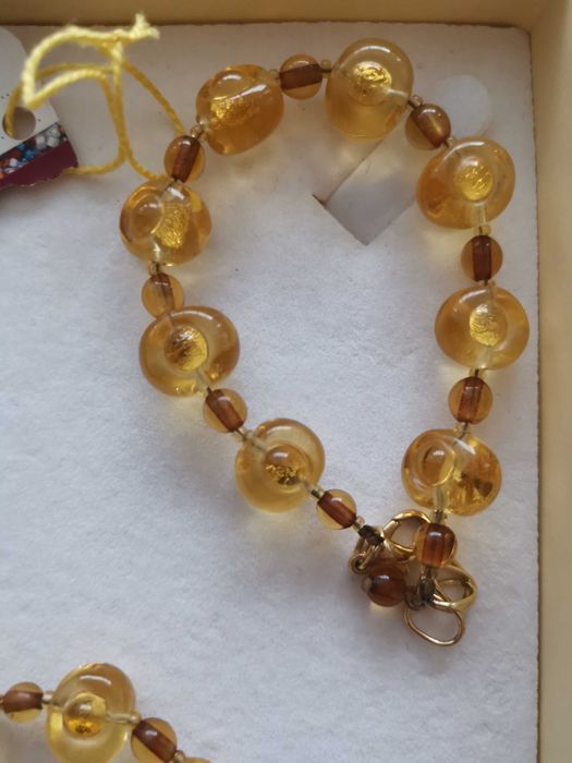 Set Millefiori din sticlă de Murano