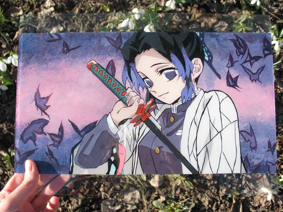 /Anime Glass Painting - Аниме картини на стъкло/