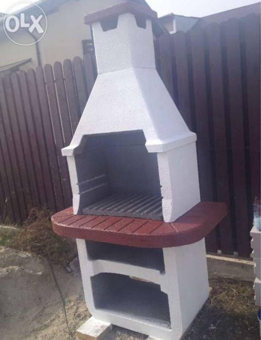 Vand gratar curte gradina barbeque din material refractar