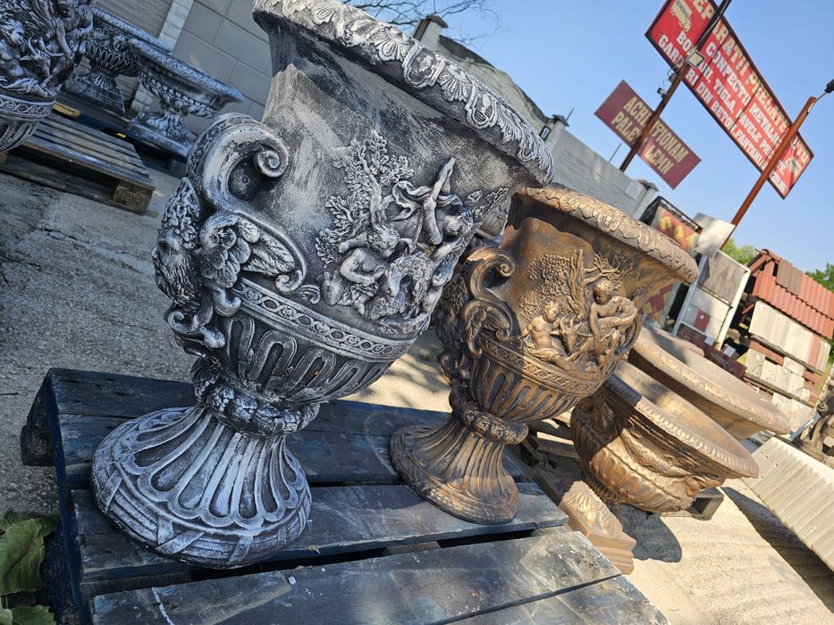 Vaza din beton,ghiveci din beton,jardiniera din beton