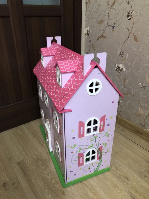 Домик детский деревянный игрушечный.