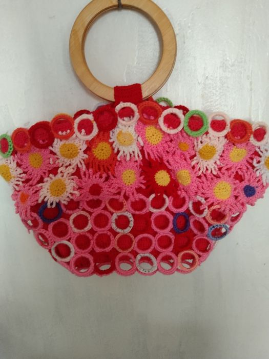 Летняя вязаная сумка