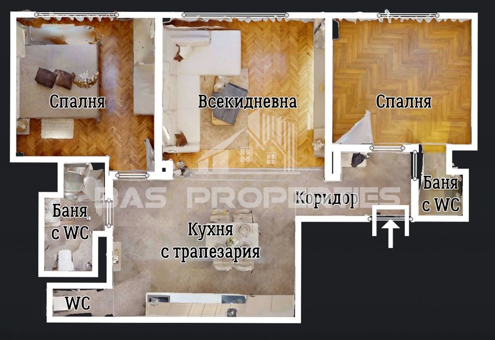 Продава се Тристаен апартамент в София, Център - 90 кв.м за 2805 €/кв.м - Снимка #1