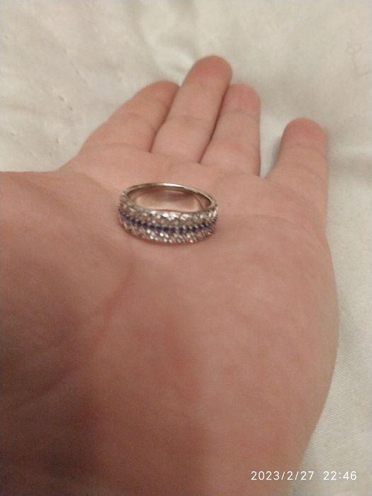 Кольцо серебро женское