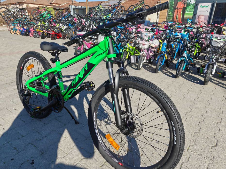 BG Алуминиев велосипед 24" NINJA зелен