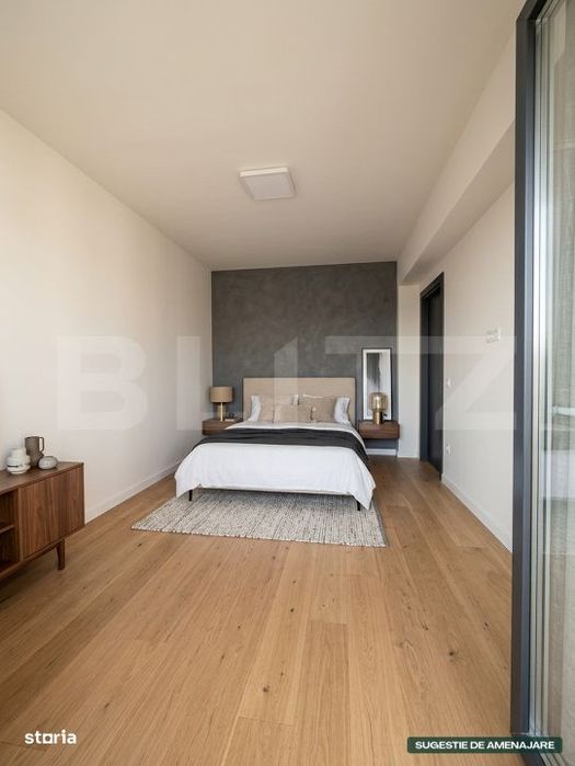 Apartament cu 3 camere, 62 mp, terasa cu panorama, parcare cu CF, zona — fotografia 3