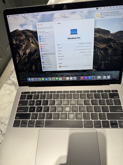 Macbook pro 13  8gb 128gb