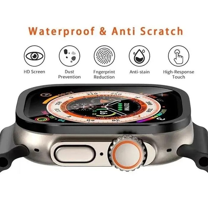 Стъклен протектор с титаниевa рамка за Apple Watch ULTRA 1/2/3