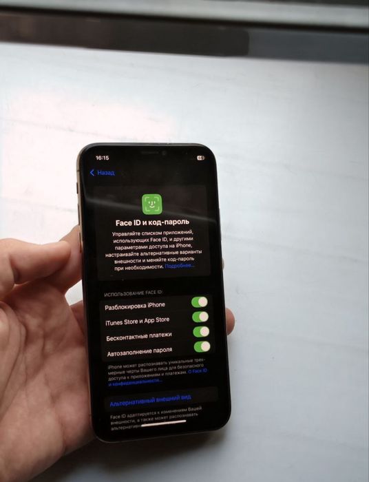 Iphone xs 256gb gold face bor