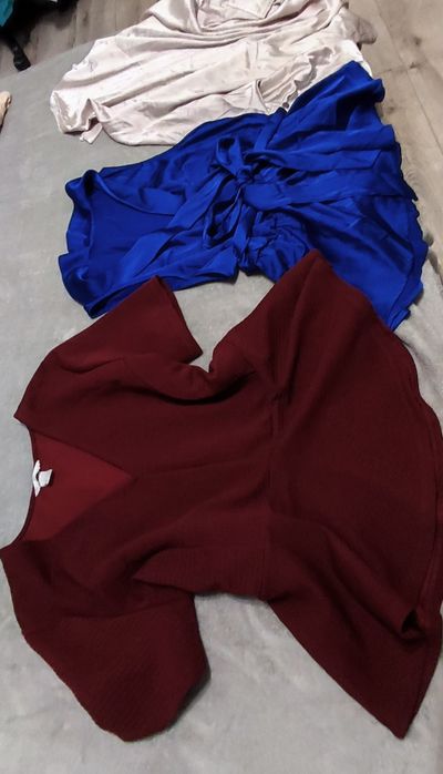 Лот от 3 официални блузи, официален топ, лъскав топ ХХЛ XXL EU 48