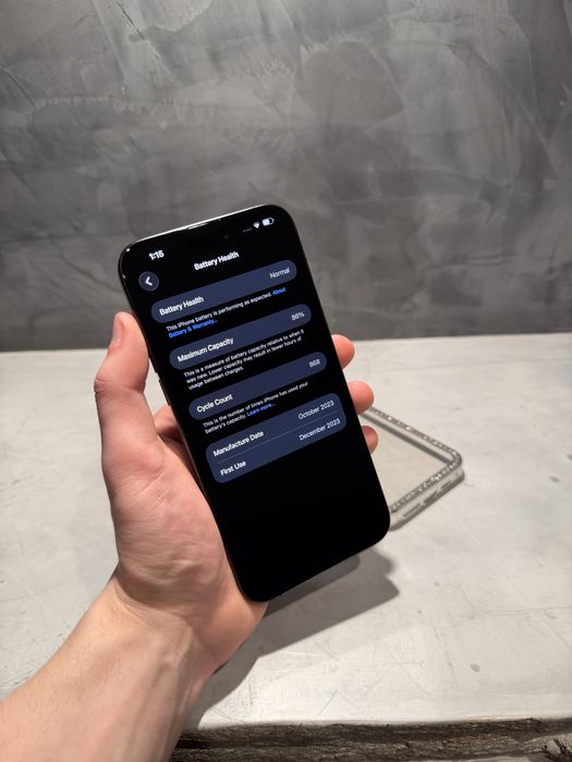 КАТО ЧИСТО НОВ Iphone 15 Pro Max 256 GB Black Titanium
