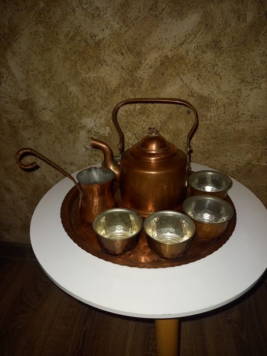 Меден сервиз за греяна ракия чай кафе