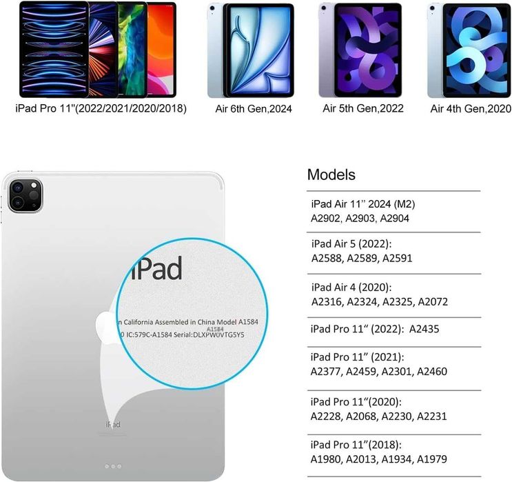 Magic Keyboard Case Ainoi за iPad Pro/Air 11" (Нов)