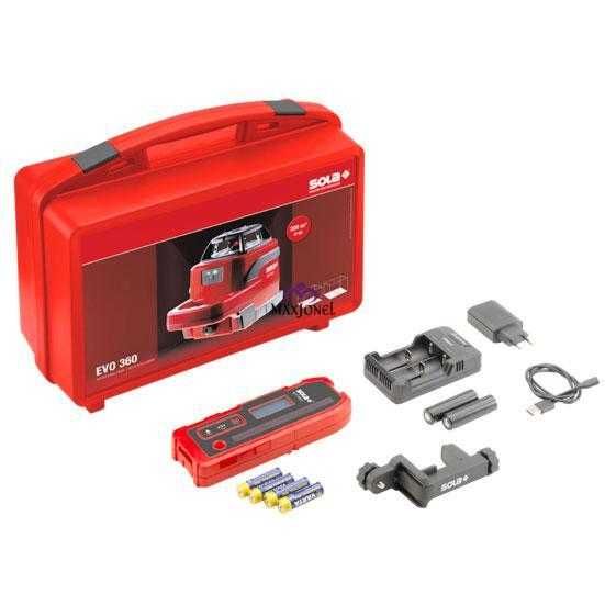 Set  nivela laser SOLA 360 EVO PROFESSIONAL 300m SLSETEVO360
