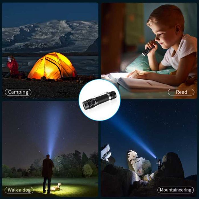 Високомощен Тактически Фенер Sofirn SC18 EDC Wurkkos WK03 1800LM Luminus SST40 LED IP68 18650 ATR TIR Оптика 90° Лъч 55грама 6061 Аерокосмически Клас