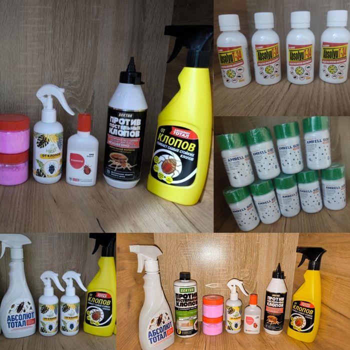 Химикаты от насекомых разного вида