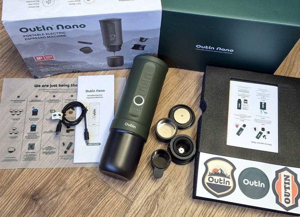 Преносима еспресо машина Outin Nano – (Forest Green)