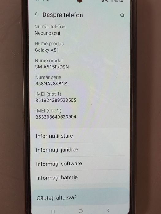 Telefon Samsung A 51 4GB 128 GB