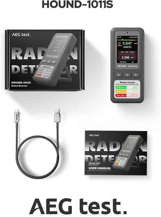 AEGTEST HOUND-1011S Преносим радонов детектор, високоточен сензор