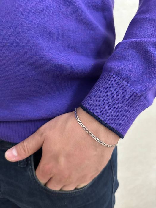 Мужской браслет. Серебро 925 Доставка.