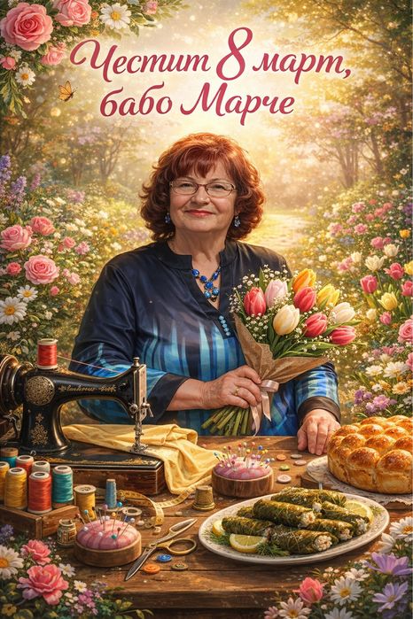 Карикатура с ваша снимка -подарък за 8 март