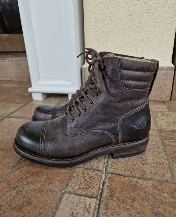 Ghete Handmade motociclism Rokker, Urban Racer, Goodyear, Vibram, 39